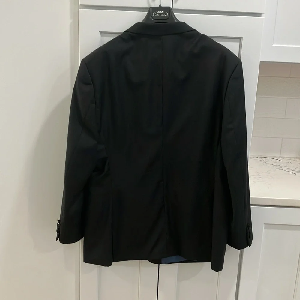 Mantoni Finest Tailoring Men's Black Virgin Wool Super Fine Formal Tuxedo Suit
